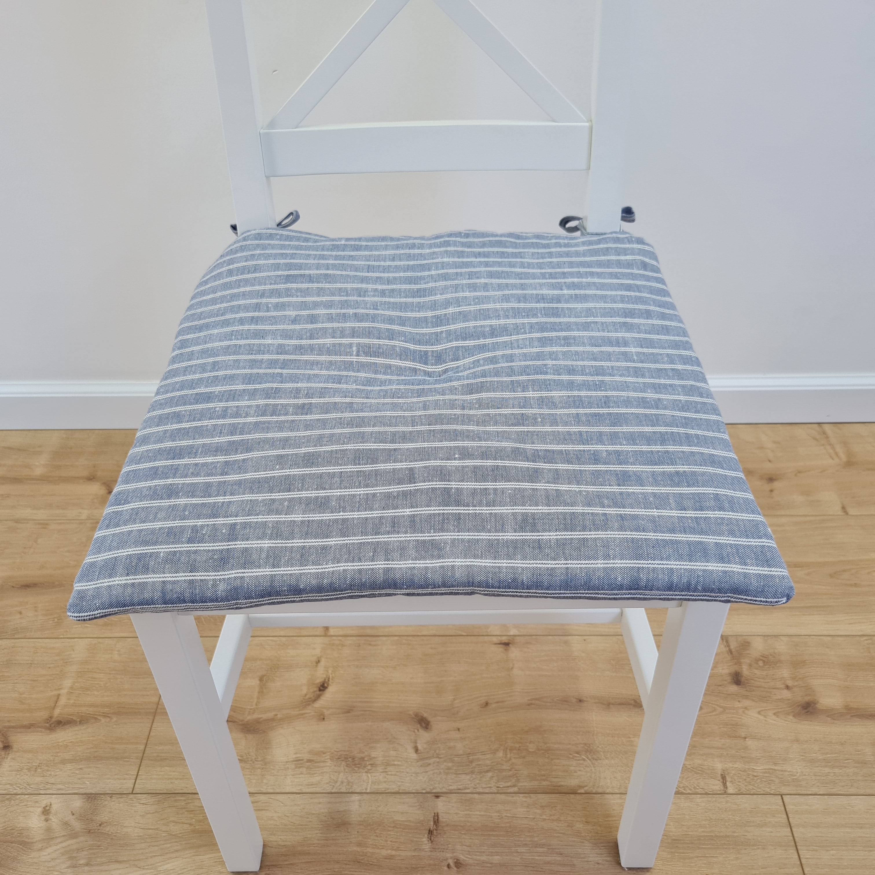 Hemp Linen seat cushion for chair with ties filled organic hemp fiber in natural linen fabric Chair Cushion Pillow seat