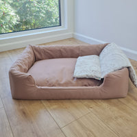 Hemp Pet Bed Removable Washable Natural Mocha cotton Cover Bed Filled Organic Hemp Fiber Filler - Dog Cat Pet Bed Cots Mat Cover