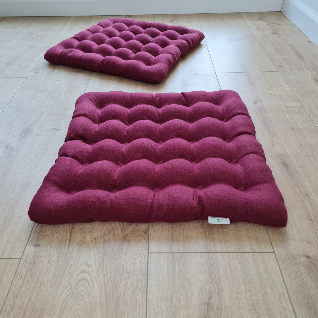 Linen Buckwheat floor cushion Zabuton Organic pillow buckwheat hulls / pillow seat/Meditation Yoga /Natural
