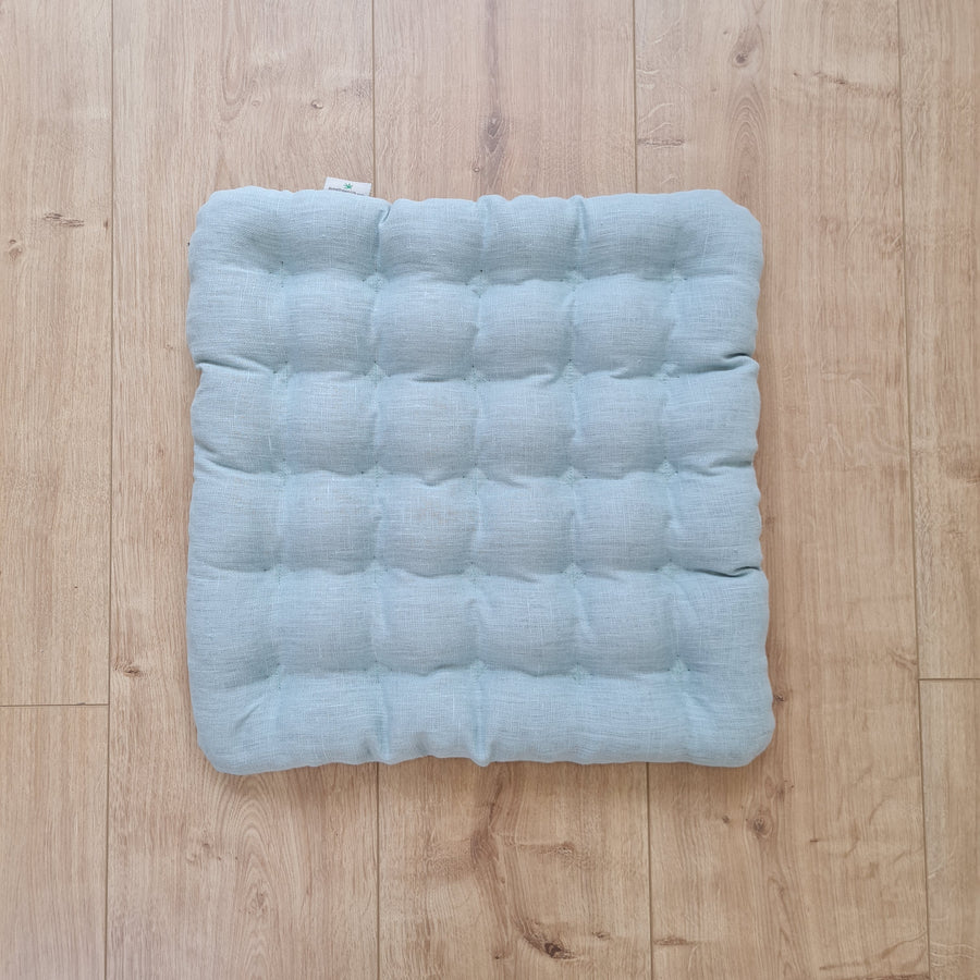 Linen Buckwheat floor cushion Zabuton Organic pillow buckwheat hulls / pillow seat/Meditation Yoga /Natural