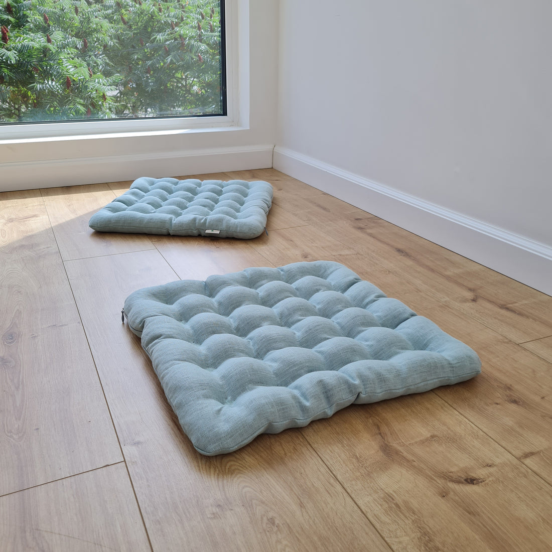 Linen Buckwheat floor cushion Zabuton Organic pillow buckwheat hulls / pillow seat/Meditation Yoga /Natural