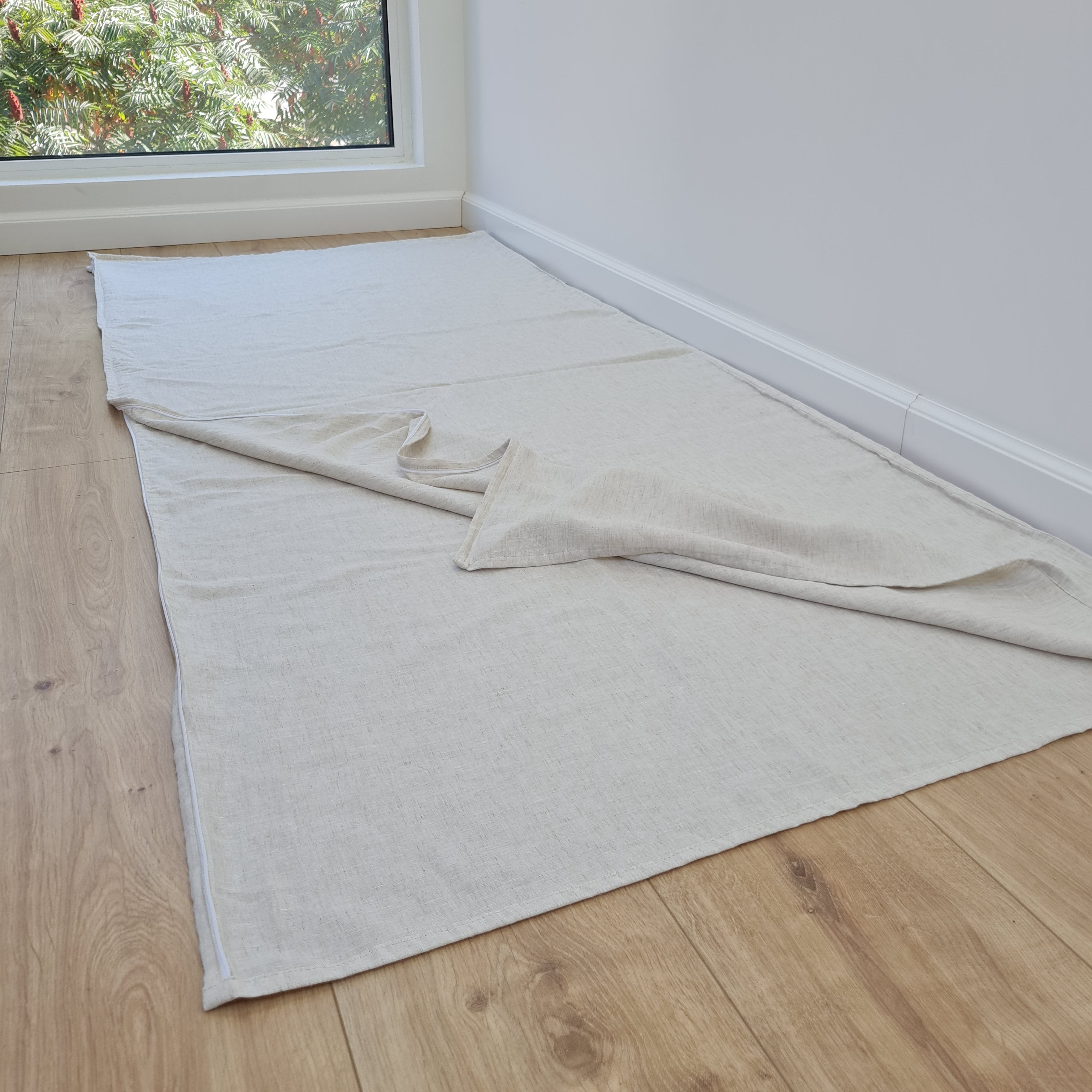 HEMP Sleeping Bag Liner with Zipper for Camping Hiking Hostel Travel organic non-dyed hemp fabric custom made