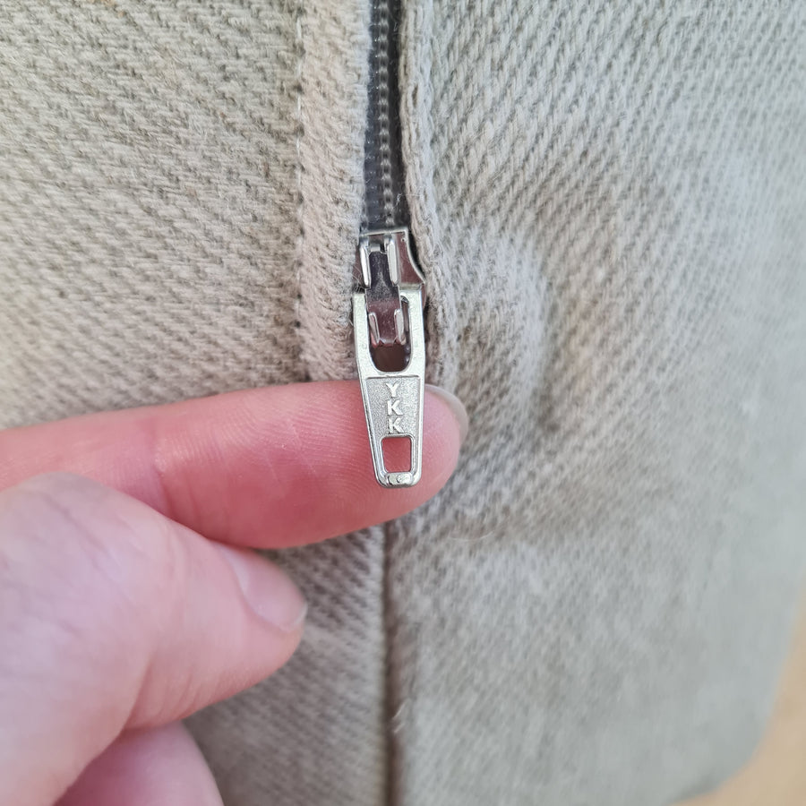 Hemp back cushion filled organic hemp fiber filling with natural linen removable zippered cover