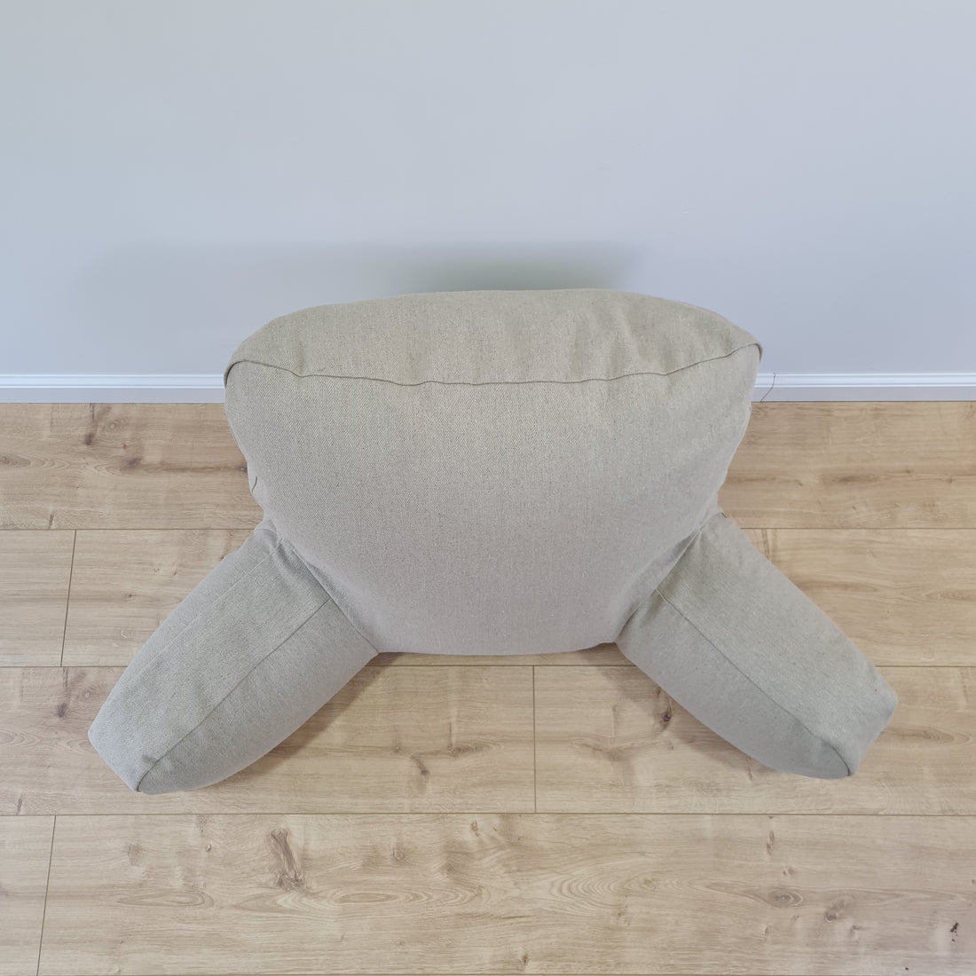 Hemp back cushion filled organic hemp fiber filling with natural linen removable zippered cover