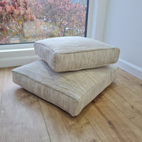 Hemp cushion with removable cover Hemp fiber filling in cotton fabric with linen cover Floor cushion custom made size (Copy)