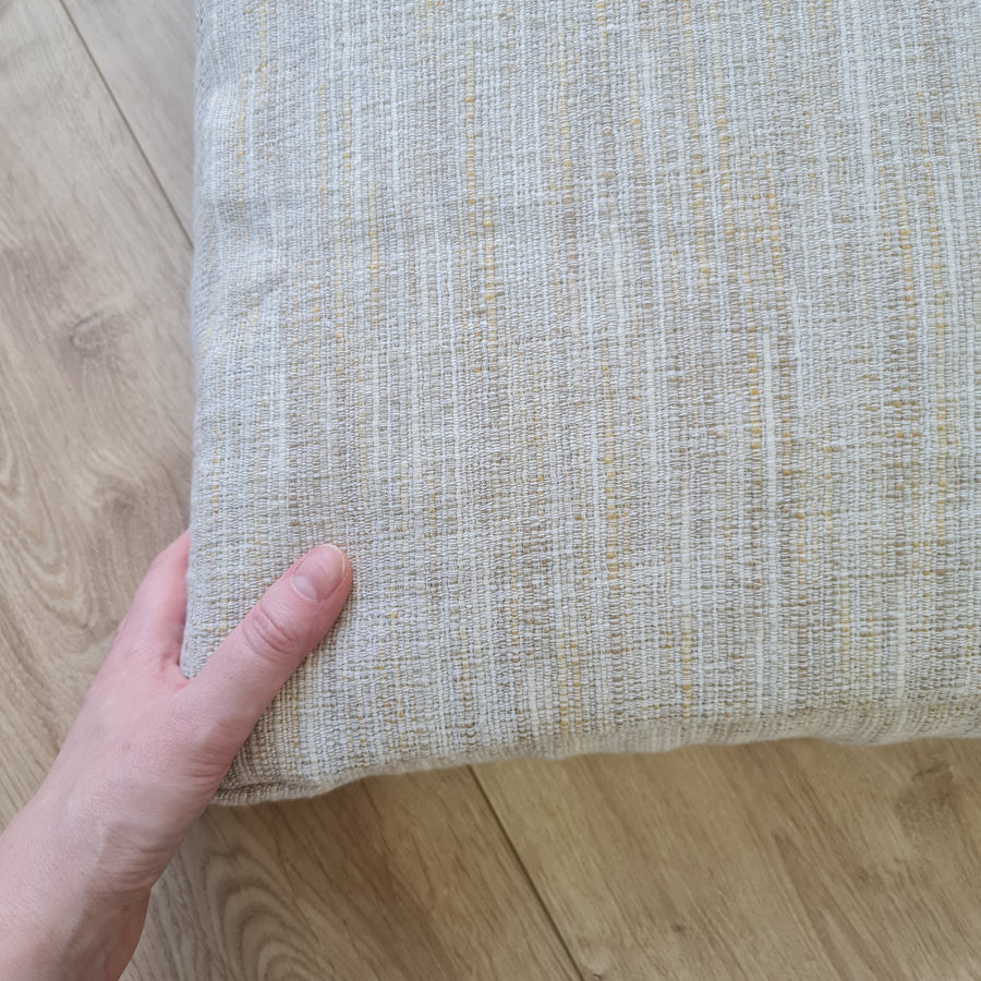 Hemp cushion with removable cover Hemp fiber filling in cotton fabric with linen cover Floor cushion custom made size (Copy)