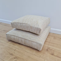 Hemp cushion with removable cover Hemp fiber filling in cotton fabric with linen cover Floor cushion custom made size (Copy)