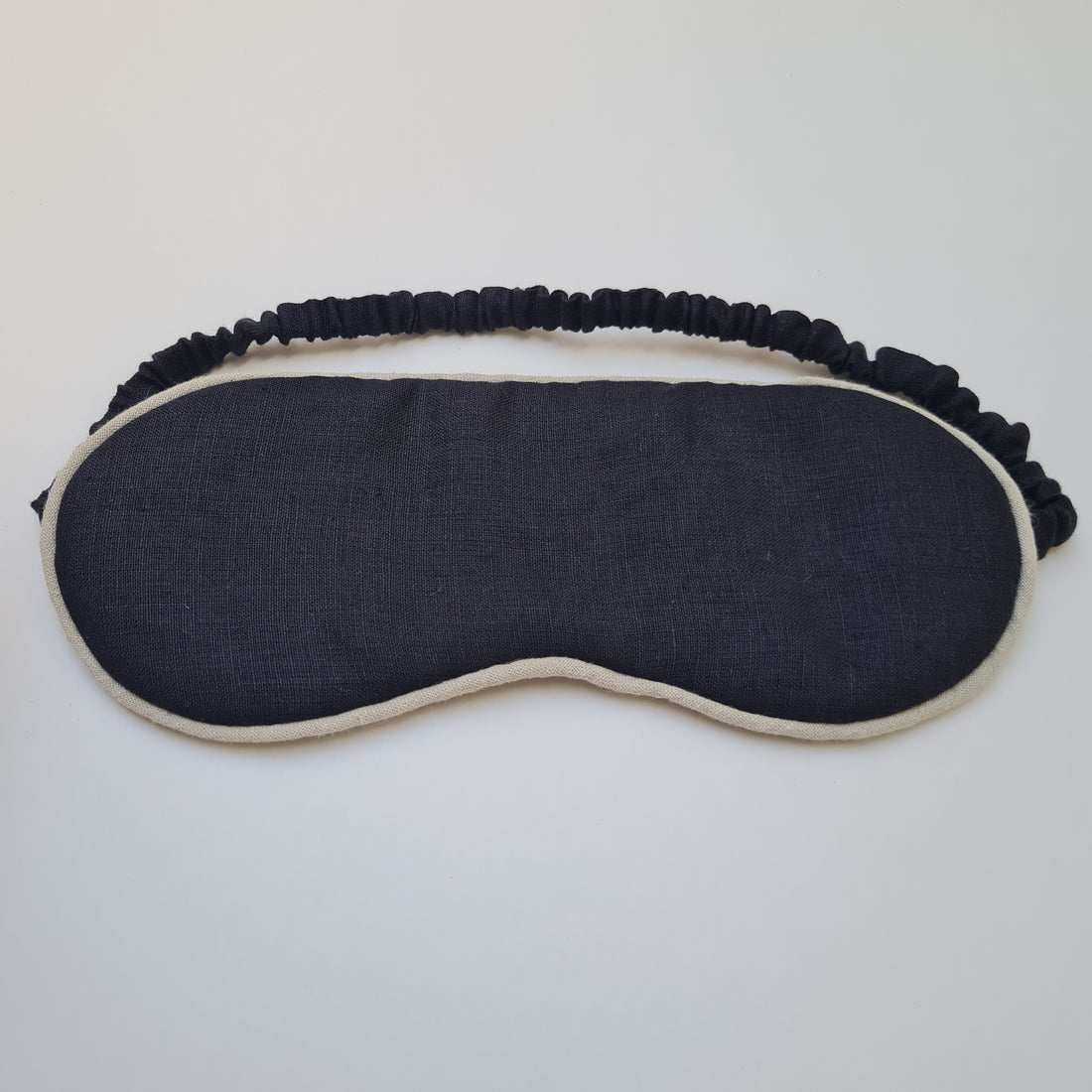 Black Organic Hemp Eye Mask Meditation Eye Mask Sleep Mask Natural Hemp Fiber Filling Hemp Fabric Gift for Her Him