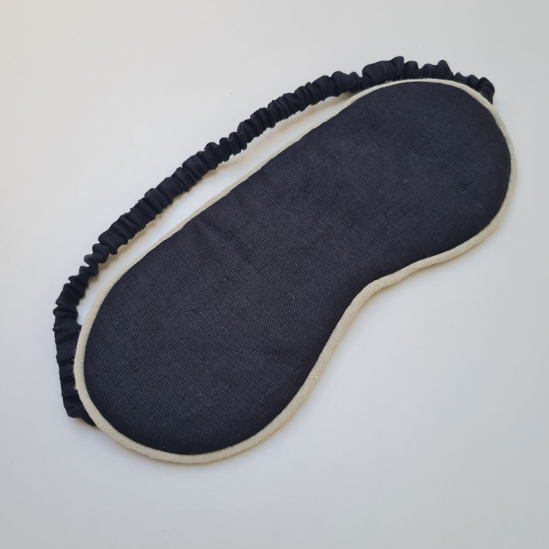 Black Organic Hemp Eye Mask Meditation Eye Mask Sleep Mask Natural Hemp Fiber Filling Hemp Fabric Gift for Her Him