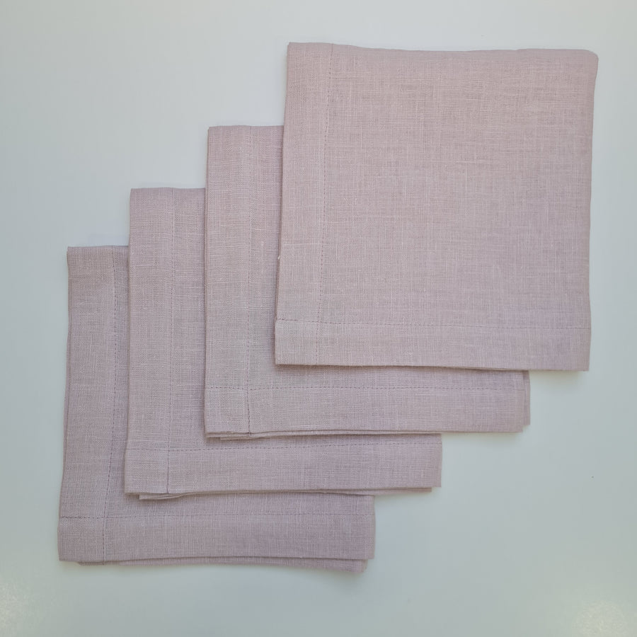 16" / 4 pcs ashen pink Linen napkins Natural napkins, Cloth napkins set, Fabric napkins wedding bulk, Table linens