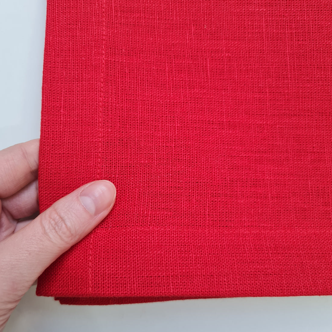18" / 4 pcs Red Napkins set of 4 pcs Linen Napkins Cloth napkins set Table linens Gift gift for her