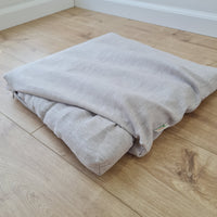 Hemp natural Sauna cushions natural mats seating pads meditation mats with organic Hemp fiber filling in natural non-dyed linen fabric