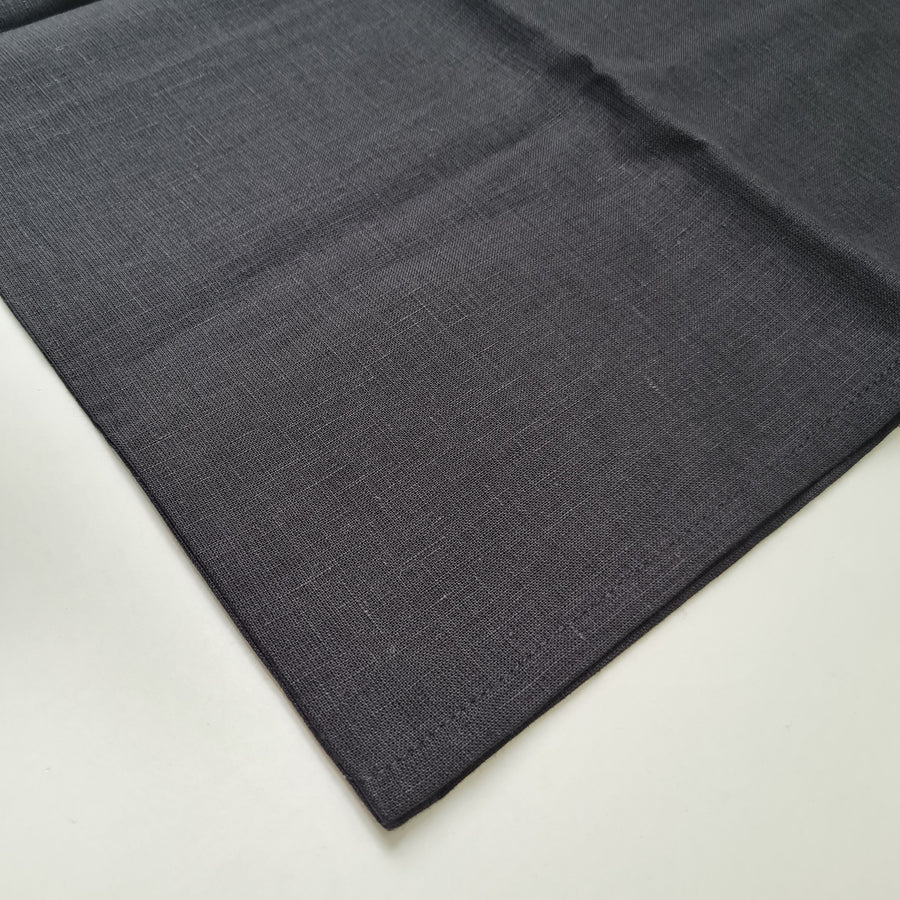 16" x 24" (40x60cm) black Linen Pillowcases Linen Fabric