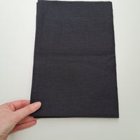 16" x 24" (40x60cm) black Linen Pillowcases Linen Fabric