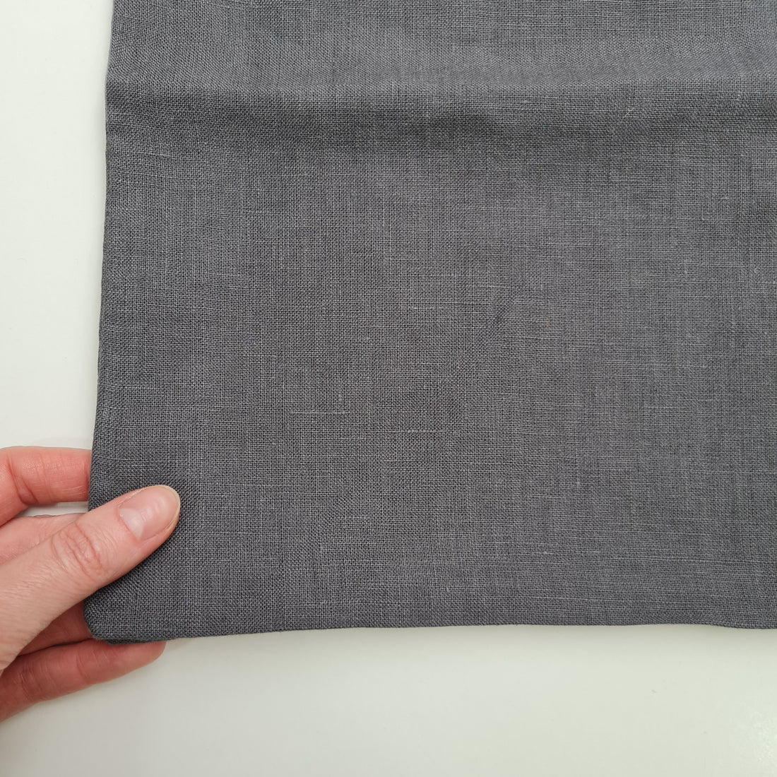 16" x 24" (40x60cm) graphite Linen Pillowcases Linen Washed Fabric