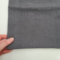 16" x 24" (40x60cm) graphite Linen Pillowcases Linen Washed Fabric