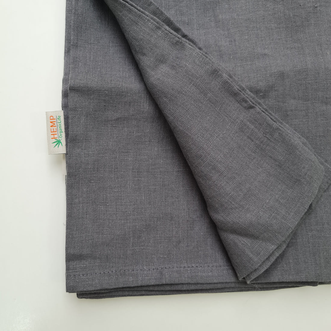 16" x 24" (40x60cm) graphite Linen Pillowcases Linen Washed Fabric