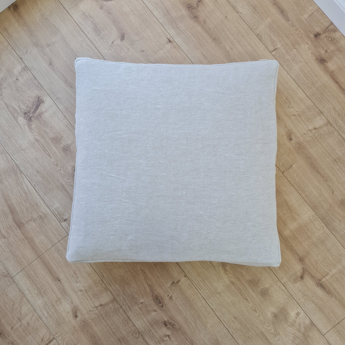 Hemp cushion with removable cover Hemp fiber filling in cotton fabric with linen cover Floor cushion custom made size