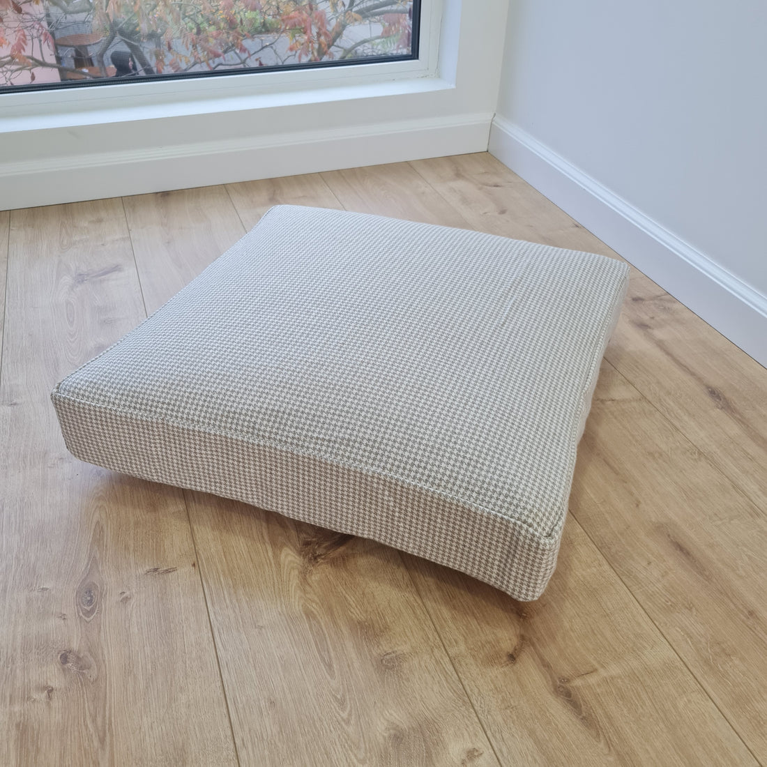 Hemp cushion with removable cover Hemp fiber filling in cotton fabric with linen cover Floor cushion custom made size