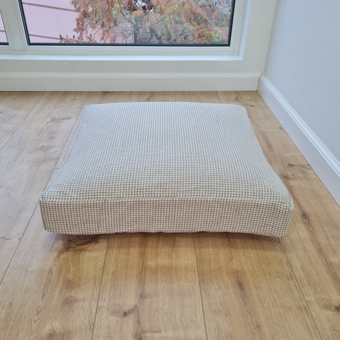Hemp cushion with removable cover Hemp fiber filling in cotton fabric with linen cover Floor cushion custom made size