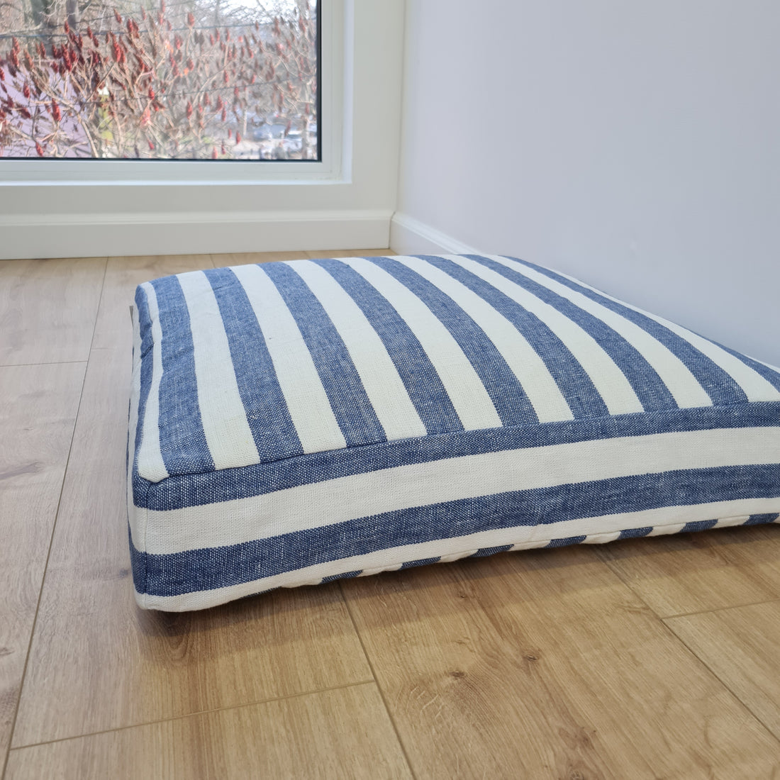 Hemp cushion with removable cover Hemp fiber filling in cotton fabric with linen cover Floor cushion custom made size