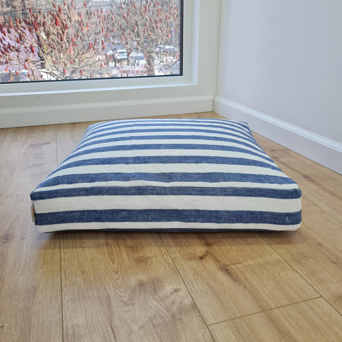 Hemp cushion with removable cover Hemp fiber filling in cotton fabric with linen cover Floor cushion custom made size