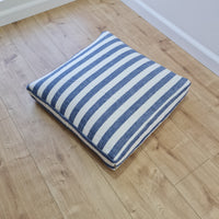 Hemp cushion with removable cover Hemp fiber filling in cotton fabric with linen cover Floor cushion custom made size