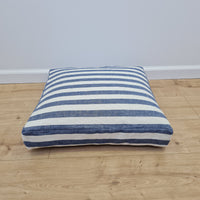 Hemp cushion with removable cover Hemp fiber filling in cotton fabric with linen cover Floor cushion custom made size