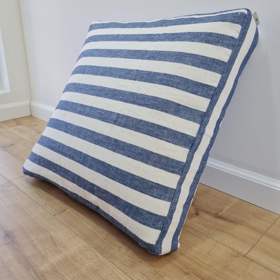 Hemp cushion with removable cover Hemp fiber filling in cotton fabric with linen cover Floor cushion custom made size