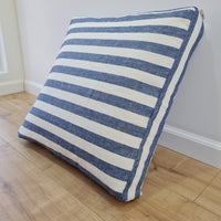 Hemp cushion with removable cover Hemp fiber filling in cotton fabric with linen cover Floor cushion custom made size