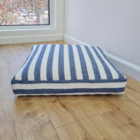 Hemp cushion with removable cover Hemp fiber filling in cotton fabric with linen cover Floor cushion custom made size