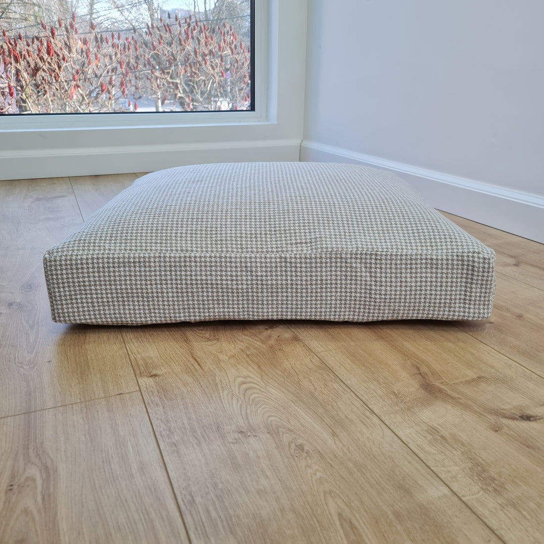 Hemp cushion with removable cover Hemp fiber filling in cotton fabric with linen cover Floor cushion custom made size