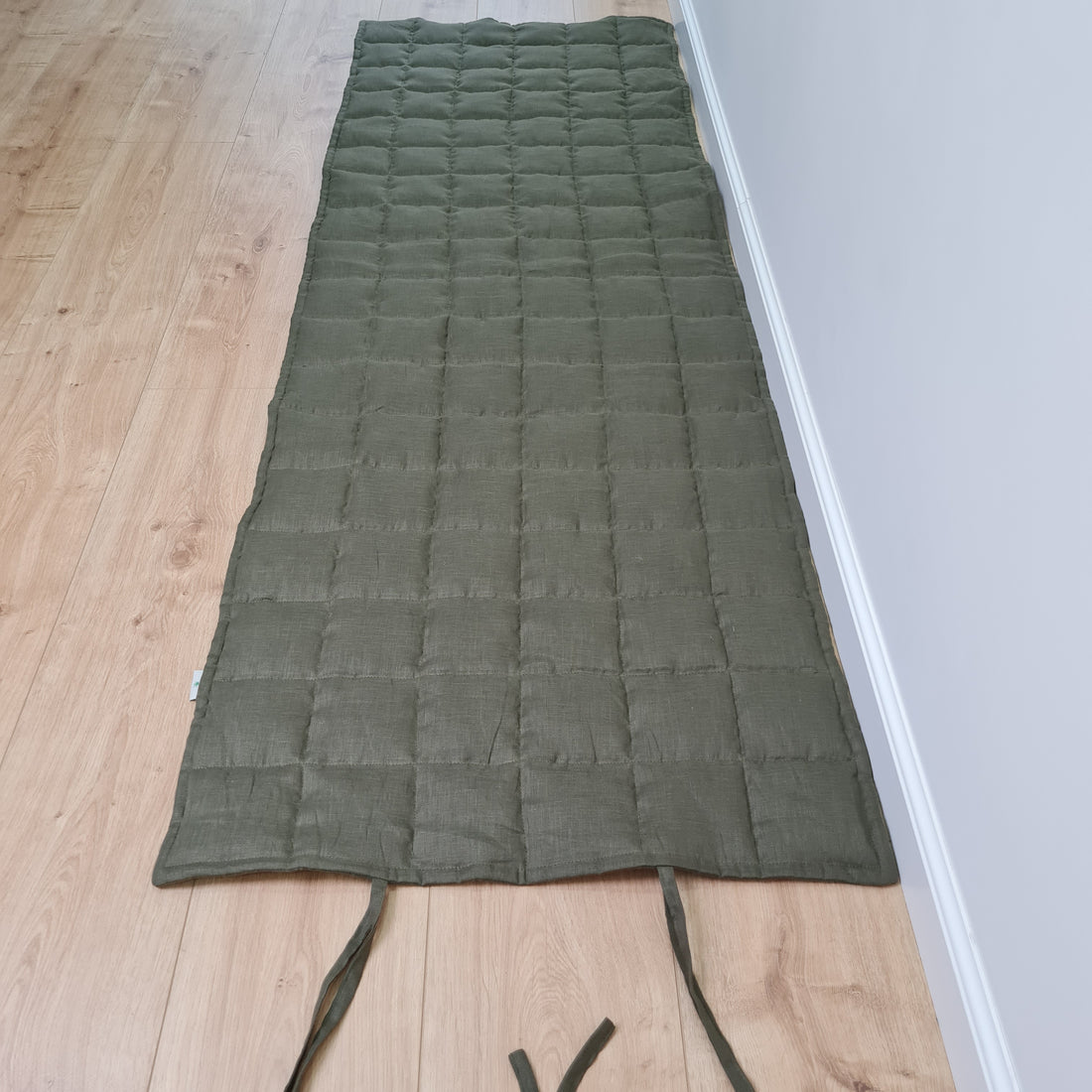 Hemp Yoga mat / Natural organic yoga mat rug/ hemp fiber in linen fabric / for Yoga studio pilates/Meditation / hand made/ Eco friendly