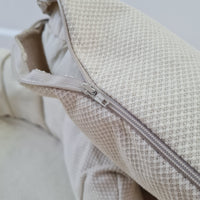 Unique Round Hemp Linen Pet Bed Cot with Removable Washable Natural Non-dyed Linen Cover Filled Organic Hemp Fiber house eco-friendly Gift