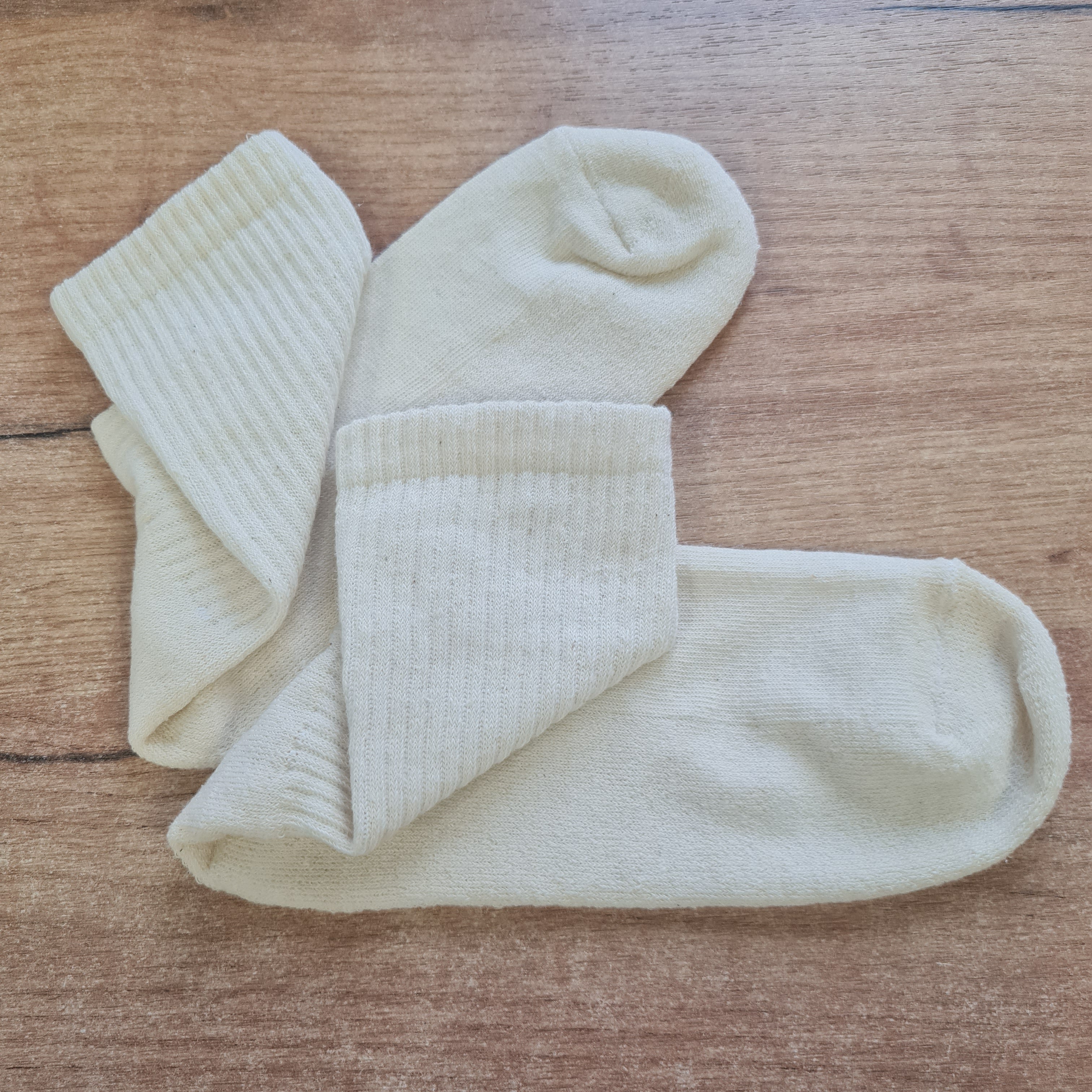 Warm Hemp Socks with Terry Cushioning Set of 9 Natural Unbleached Color Socks for men