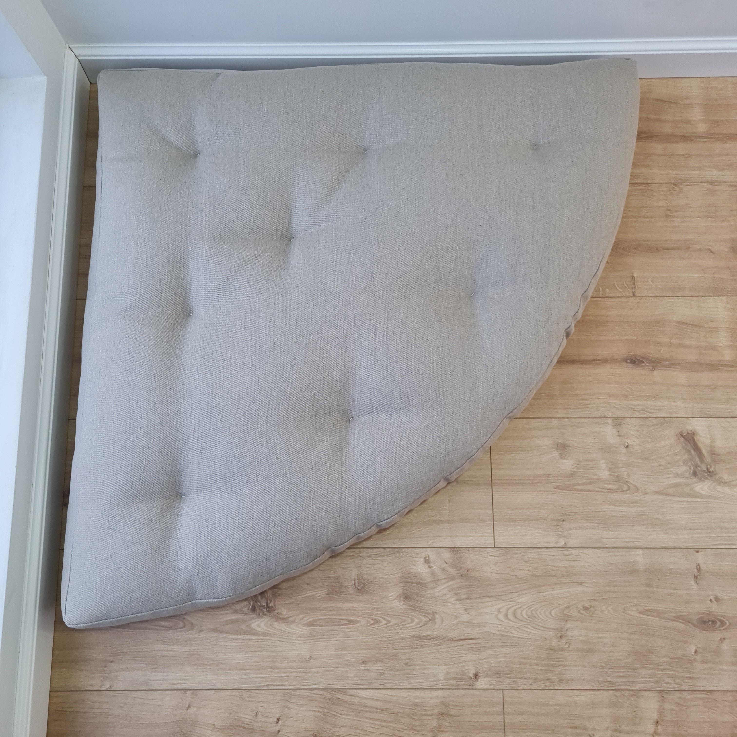 Hemp Reading nook cushion Hemp fiber in non-dyed linen fabric / Floor cushion / Window cushion custom made size