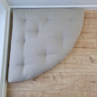 Hemp Reading nook cushion Hemp fiber in non-dyed linen fabric / Floor cushion / Window cushion custom made size