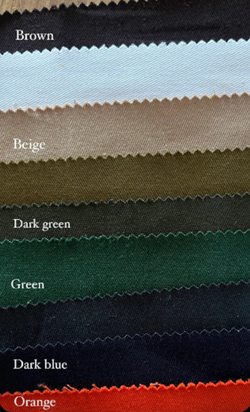 Cover with zipper for 3" (8 cm) shikibuton / topper Natural Сotton Fabric Custom size