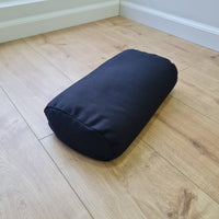 Cotton Bolster filled organic Buckwheat hulls yoga pillow Meditation pillow natural non dyed cotton fabric