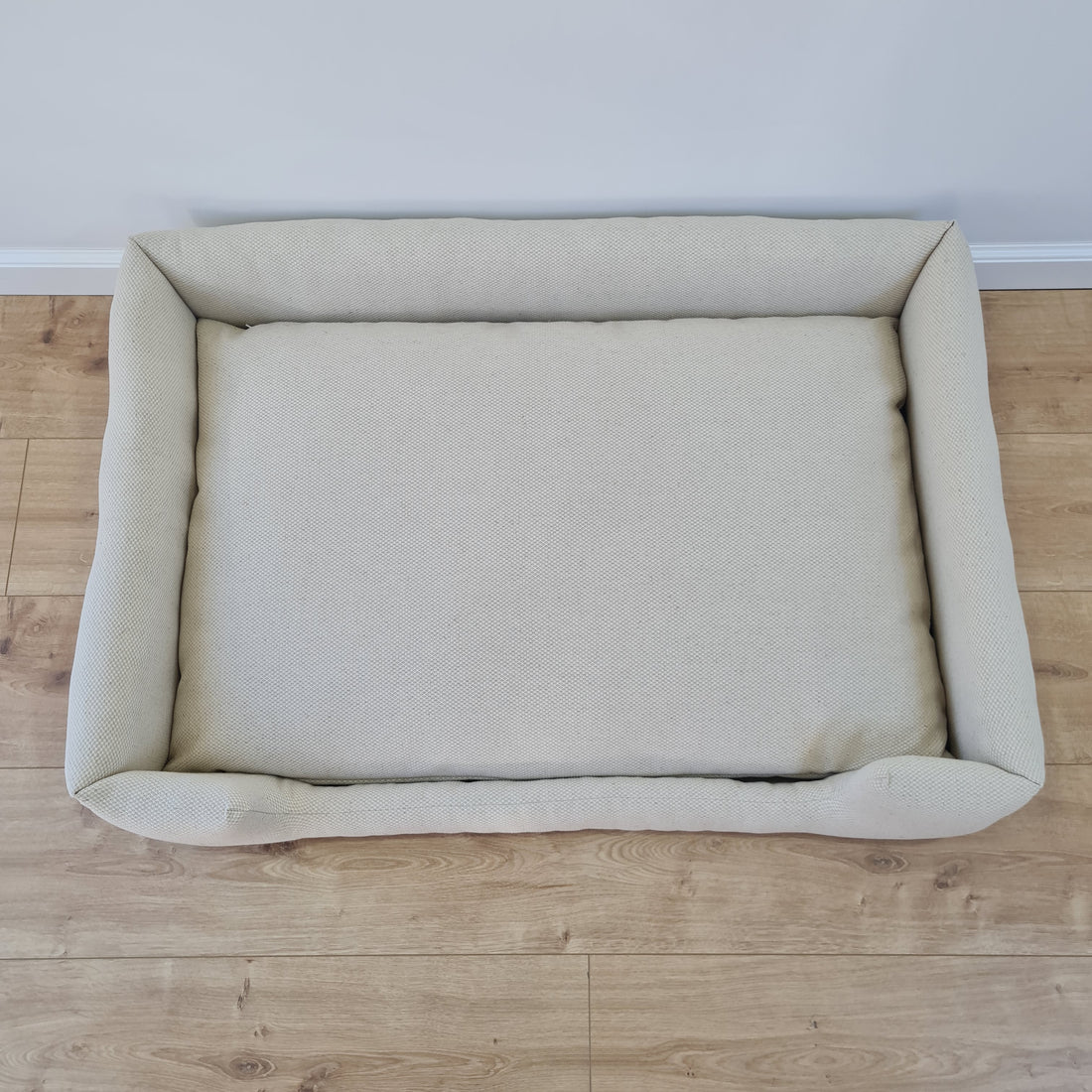 Natural Hemp Linen Dog Bed Beige Linen Fabric filled organic Hemp Fiber filling - Pet Mat - house for cats dogs organic gift for dog