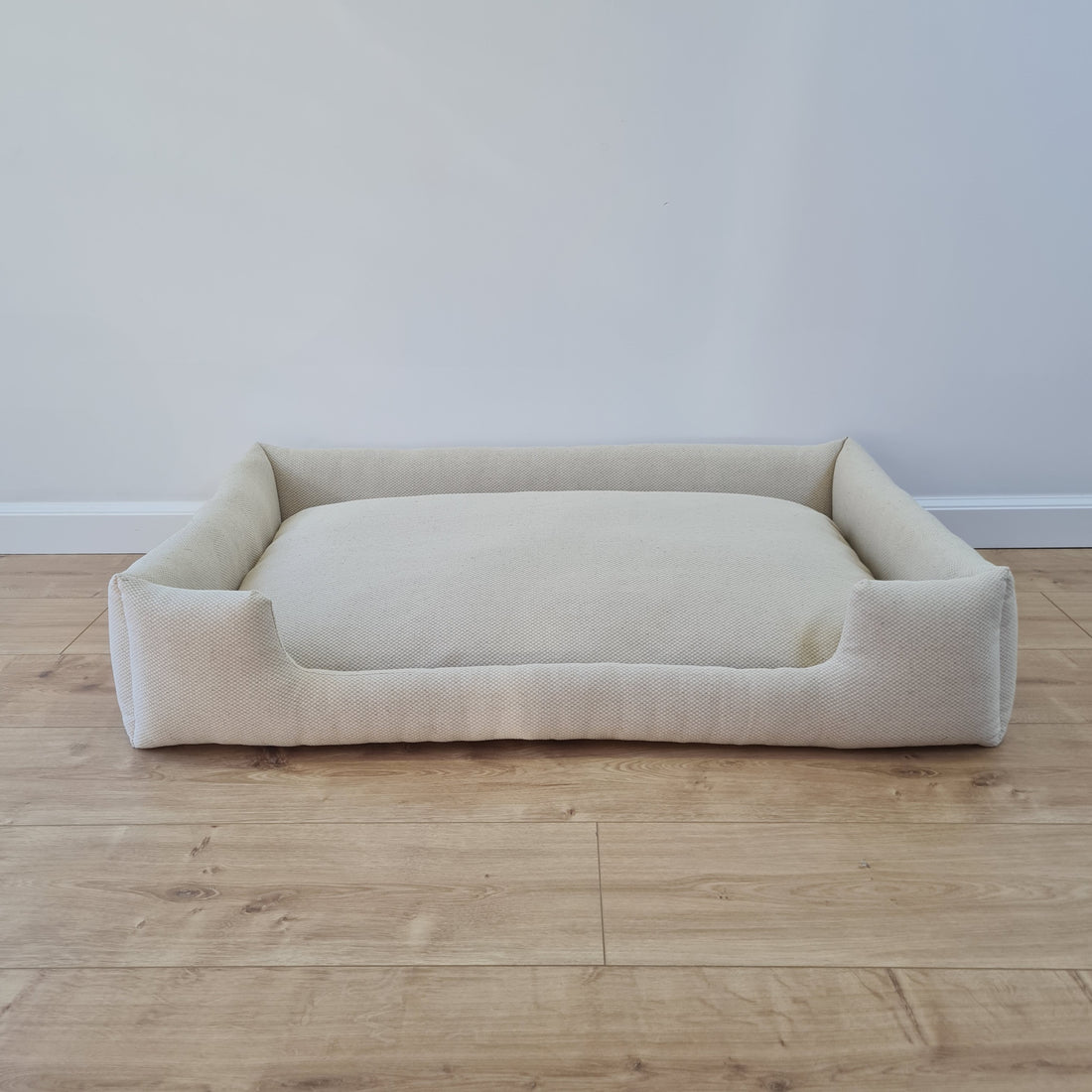 Natural Hemp Linen Dog Bed Beige Linen Fabric filled organic Hemp Fiber filling - Pet Mat - house for cats dogs organic gift for dog