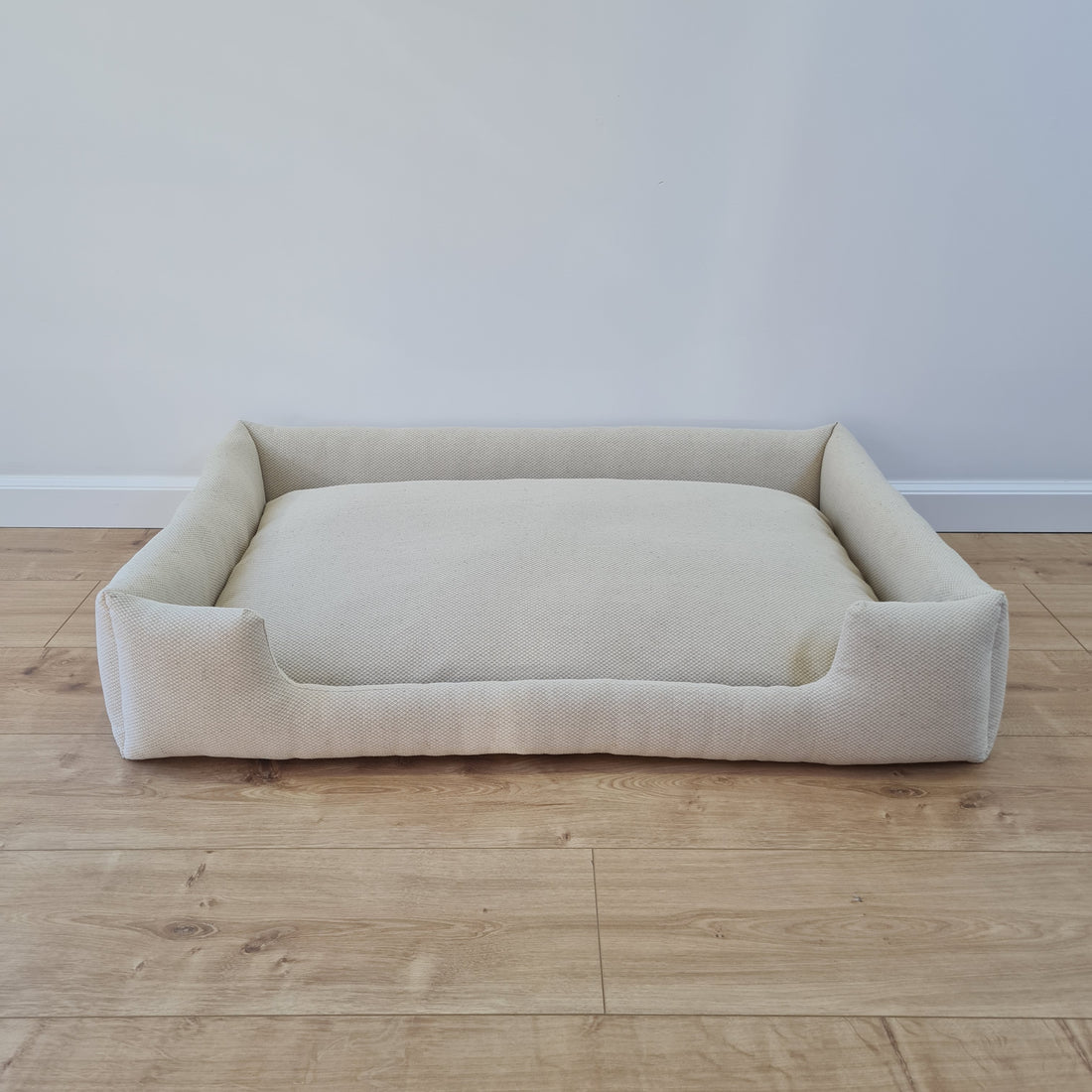 Natural Hemp Linen Dog Bed Beige Linen Fabric filled organic Hemp Fiber filling - Pet Mat - house for cats dogs organic gift for dog