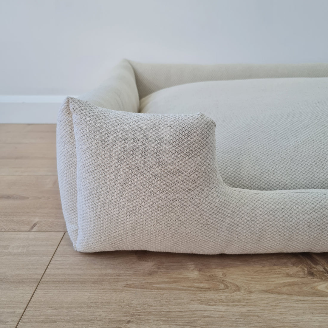 Natural Hemp Linen Dog Bed Beige Linen Fabric filled organic Hemp Fiber filling - Pet Mat - house for cats dogs organic gift for dog