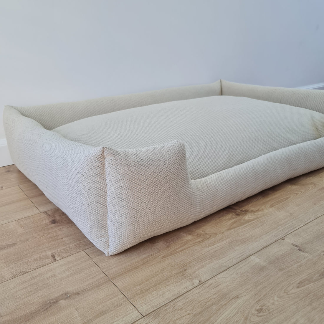 Natural Hemp Linen Dog Bed Beige Linen Fabric filled organic Hemp Fiber filling - Pet Mat - house for cats dogs organic gift for dog