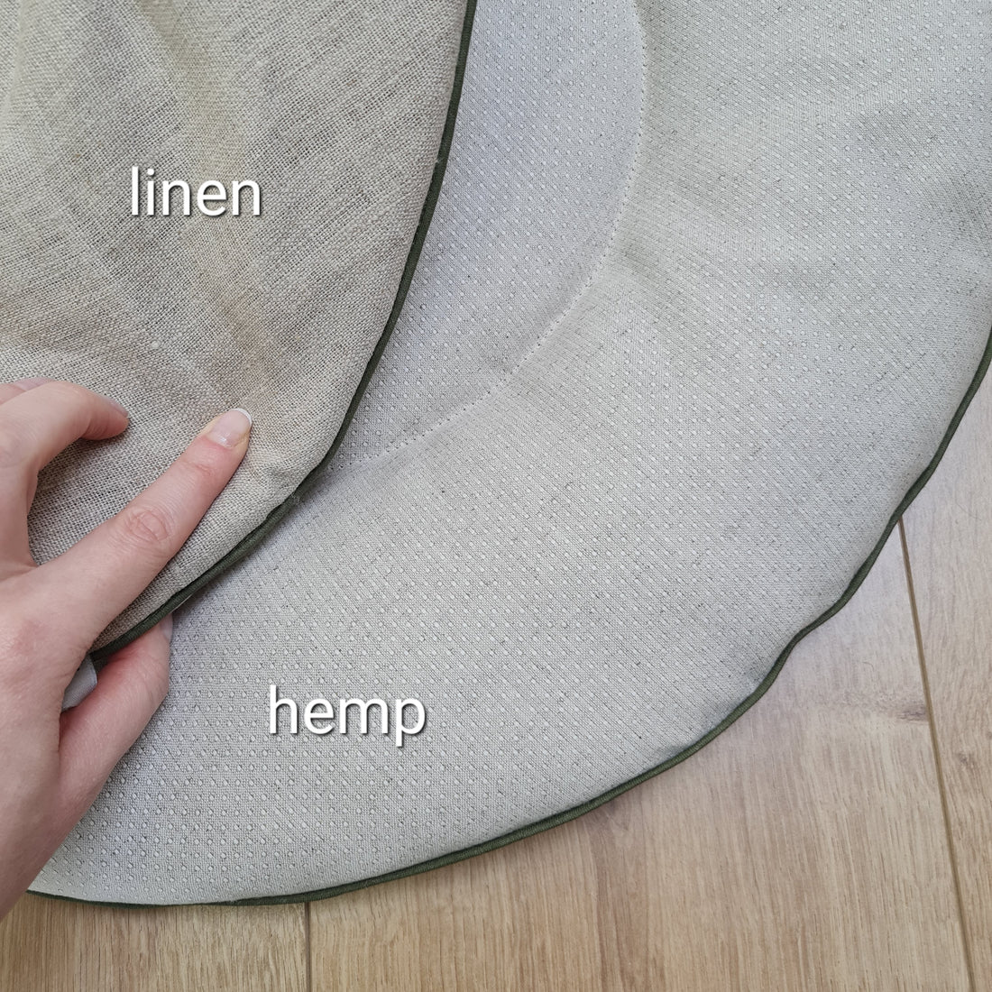 Round HEMP pet mat carpet filled HEMP Fiber rug /dog mat pad/ cat mat/organic dog mat pad/organic cat/ pet blanket