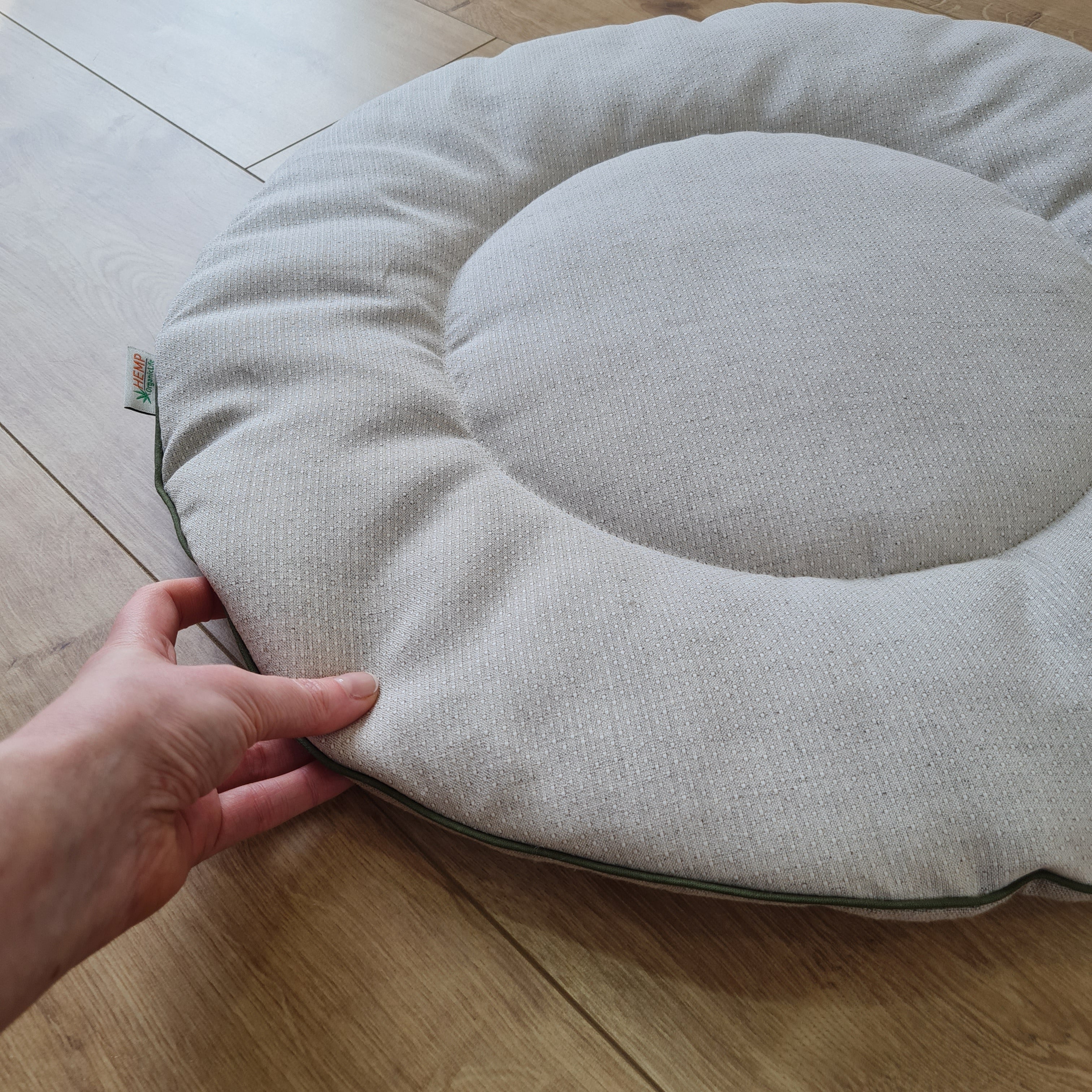 Round HEMP pet mat carpet filled HEMP Fiber rug /dog mat pad/ cat mat/organic dog mat pad/organic cat/ pet blanket