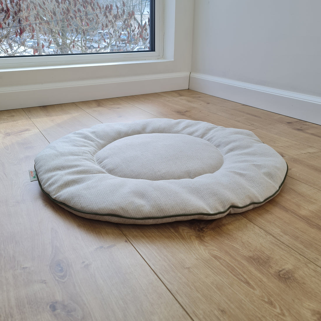 Round HEMP pet mat carpet filled HEMP Fiber rug /dog mat pad/ cat mat/organic dog mat pad/organic cat/ pet blanket