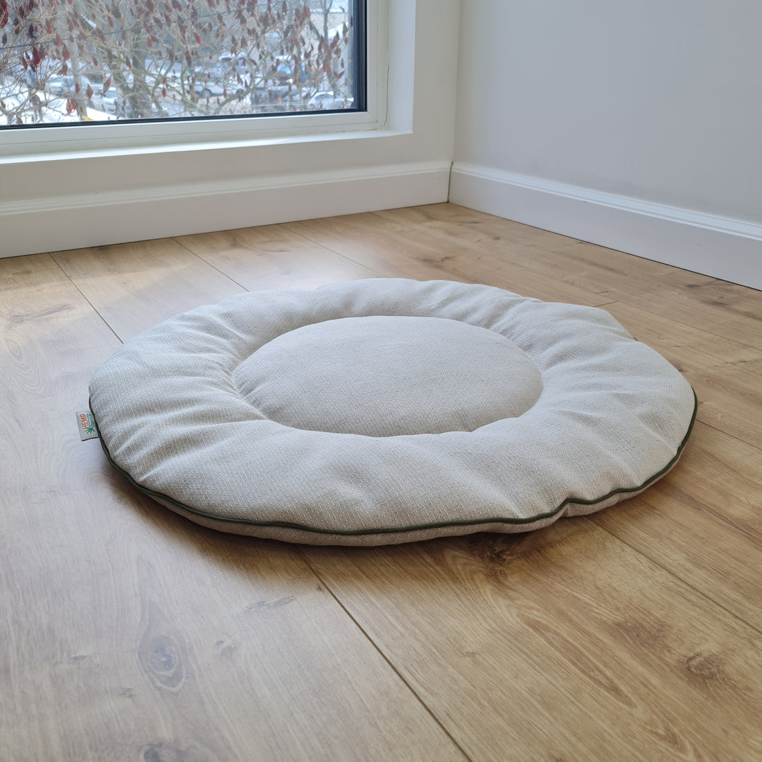 Round HEMP pet mat carpet filled HEMP Fiber rug /dog mat pad/ cat mat/organic dog mat pad/organic cat/ pet blanket