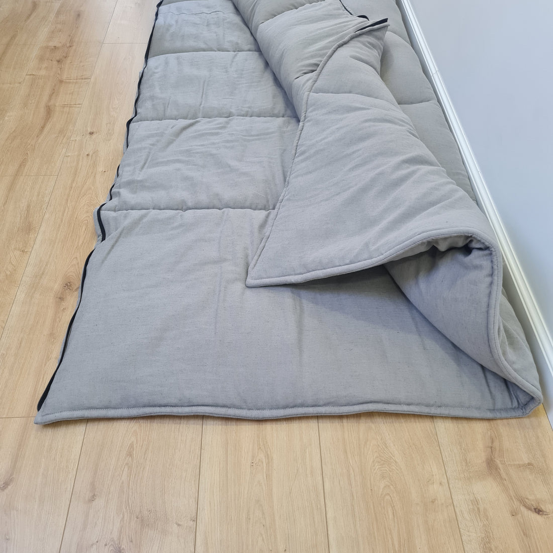 Thick HEMP Sleeping bag Ashen HEMP fabric filled organic Hemp fiber filling - Hemp sleep bag / blanket quilt, hand made