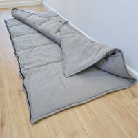 Thick HEMP Sleeping bag Ashen HEMP fabric filled organic Hemp fiber filling - Hemp sleep bag / blanket quilt, hand made